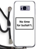 No time: Samsung Galaxy S8 Plus Transparant Hoesje met koord