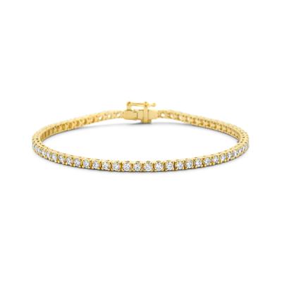14K Geelgouden Tennisarmband met Lab Grown Diamanten (3.00 ct)