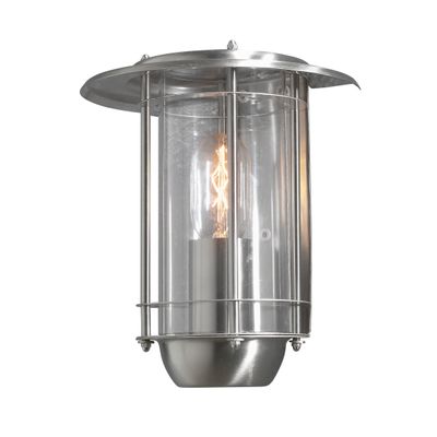 Wandlamp RVS Trento Albiano half rond gevelverlichting konstmide 7565-000