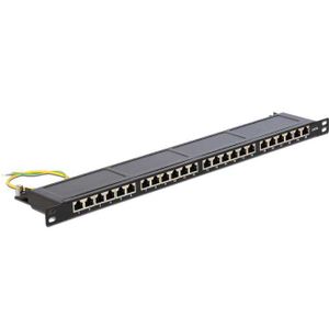 DeLOCK 19" patchpaneel 24 Port Cat.6 0.5 U patchpaneel