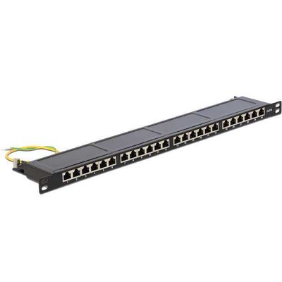 DeLOCK 19" patchpaneel 24 Port Cat.6 0.5 U