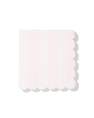 HEMA Servetten 24x24cm papier strepen roze - 20 stuks