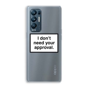 Don't need approval: Oppo Find X3 Neo Transparant Hoesje