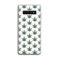 Weed: Samsung Galaxy S10 4G Transparant Hoesje