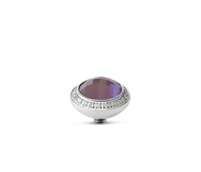 Melano Twisted Lush CZ Steentje Litchi | Zilver