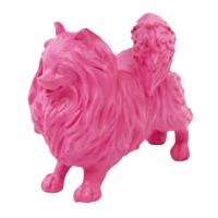 Housevitamin beeld pomeranian dog roze 10,5 cm | 8 stuks