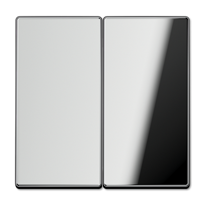 Jung LS990 drukknop serie voor serieschakelaar glanzend chroom