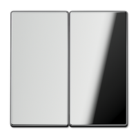 Jung LS990 drukknop serie voor serieschakelaar glanzend chroom