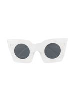 Monnalisa lunettes de soleil à monture papillon - Blanc