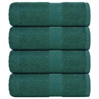 VidaXL Zeepdoekjes 4 st 30x30 cm 360 g/m² 100% katoen groen