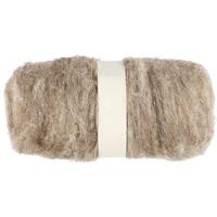 Creativ Company Gekaarde wol, naturel, 100 gr/ 1 bol