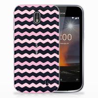 Nokia 1 TPU bumper Waves Roze