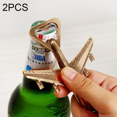 2 stuks aluminium legering vliegtuig ontwerp bier fles Opener beste huwelijksgeschenk en partij gunsten
