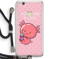 Love You A Lotl: Huawei Ascend P10 Lite Transparant Hoesje met koord