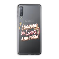 Pizza is the answer: Samsung Galaxy A7 (2018) Transparant Hoesje