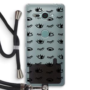 Eye pattern #2: Sony Xperia XZ2 Compact Transparant Hoesje met koord
