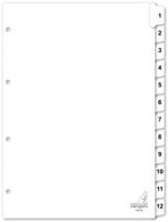 Tabblad kangaro 4r pk412c nr 1 12 wit karton