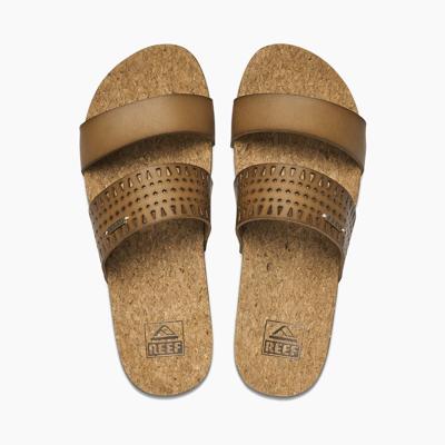 REEF Cushion VI sta Perf Dames Slipper Coffee 11