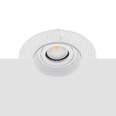 LED trimless spot kantelbaar GU10 COB 5Watt rond WIT dimbaar
