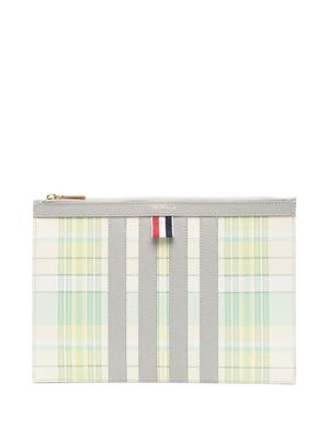 Thom Browne pochette à carreaux - Vert