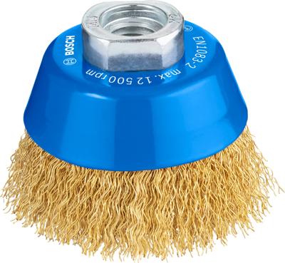 Bosch Accessoires Komstaalborstel, vermessingd 70 mm, 0,3 mm, 12500 U/ min, 14 1st - 1608614020