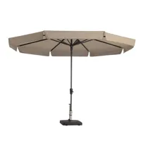 Parasol syros d350cm+volant ecru - thumbnail