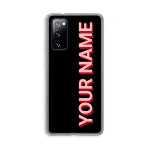 Namecase: Samsung Galaxy S20 FE / S20 FE 5G Transparant Hoesje
