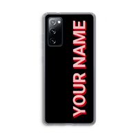 Namecase: Samsung Galaxy S20 FE / S20 FE 5G Transparant Hoesje Namecase: Samsung Galaxy S20 FE / S20 FE 5G Transparant Hoesje
