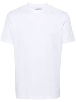 Ferragamo t-shirt en coton à patch logo - Blanc