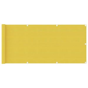 VidaXL Balkonscherm 75x300 cm hdpe geel