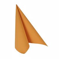 Conpax Luxe servetten - Fel oranje - 20x stuks - 33 x 33 cm - 3 laags papier - Tafel dekken