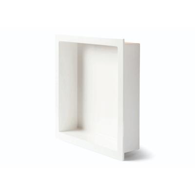 Inbouwnis Luca Sanitair Luva 29,5x29,5x7 cm Mineral Stone Glans Wit Luca Sanitair