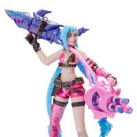 League of Legends - Dual Cities-pakket met unieke Jinx Heimerdinger Vi Caitlyn en Ekko actiefiguren van 10 cm met accessoires - thumbnail