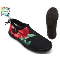 Slippers Zwart Bloem Schoenmaat 37