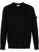 Stone Island Compass-badge cotton jumper - Noir