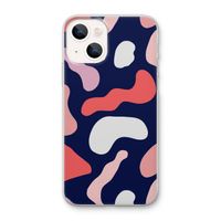 Memphis Shapes Pink: iPhone 13 mini Transparant Hoesje Memphis Shapes Pink: iPhone 13 mini Transparant Hoesje