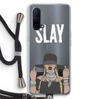 Slay All Day: OnePlus Nord CE 5G Transparant Hoesje met koord
