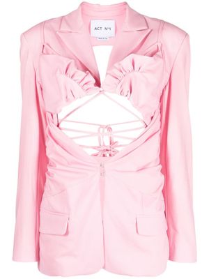 ACT Nº1 blazer froncé à découpes - Rose