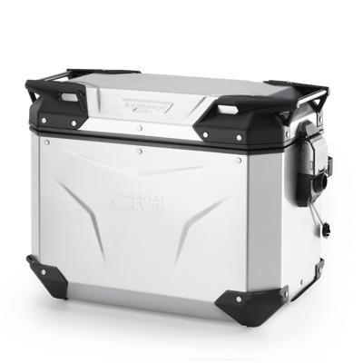 GIVI OBKEV44 Trekker Outback EVO Smart, Topkoffers en zijkoffers voor de moto, Geanodiseerd Aluminium 44l Links