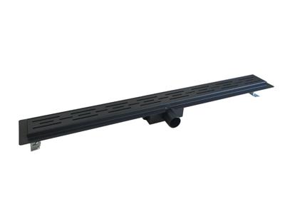 Wiesbaden ZWARTE douchegoot 40mm aansl. +flens 90x7 Wiesbaden ZWARTE douchegoot 40mm aansl. +flens 90x7