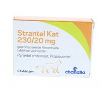 Strantel Kat ontwormingstablet voor de kat 4 tabletten - thumbnail