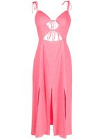 Cult Gaia robe mi-longue Liv à découpes - Rose