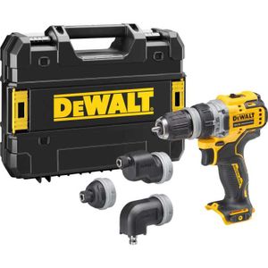 DEWALT DCD703NT-XJ 12V XR Multi-Head Boormachine schroeftol Incl. T STAK-Box + 4x gereedschapshouders, Accu en oplader niet inbegrepen