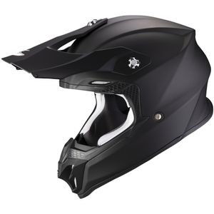 SCORPION VX-16 Evo Air Solid Mat, Motorcross helm, Zwart