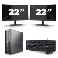 HP Z220 Workstation SFF - Intel Core i5-2e Generatie - 8GB RAM - 256GB SSD - Windows 10 + 2x 22 inch Monitor HP Z220 Workstation SFF - Intel Core i5-2e Generatie - 8GB RAM - 256GB SSD - Windows 10 + 2x 22 inch Monitor