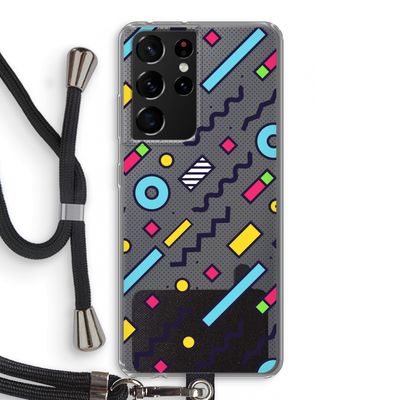 8-bit N°8: Samsung Galaxy S21 Ultra Transparant Hoesje met koord