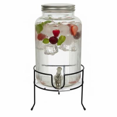 Drankdispenser/limonadetap - 5 ltr - inclusief standaard - 19 x 19 cm