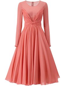 Giambattista Valli robe mi-longue évasée - Orange