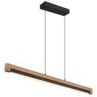 Globo Design hanglampStarla zwart met hout 85cm - 67849H