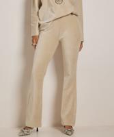 flared fit broek rib velvet